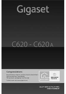 Gigaset C 620 manual. Smartphone Instructions.